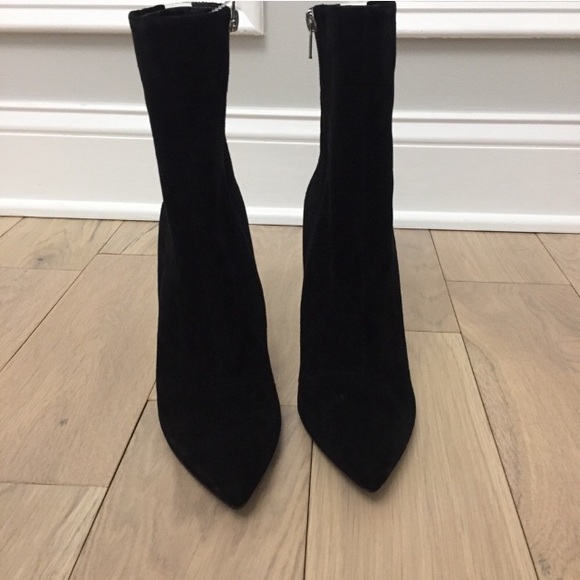 Steve Madden Wagu ankle boots suede rhinestones - Picture 5 of 6